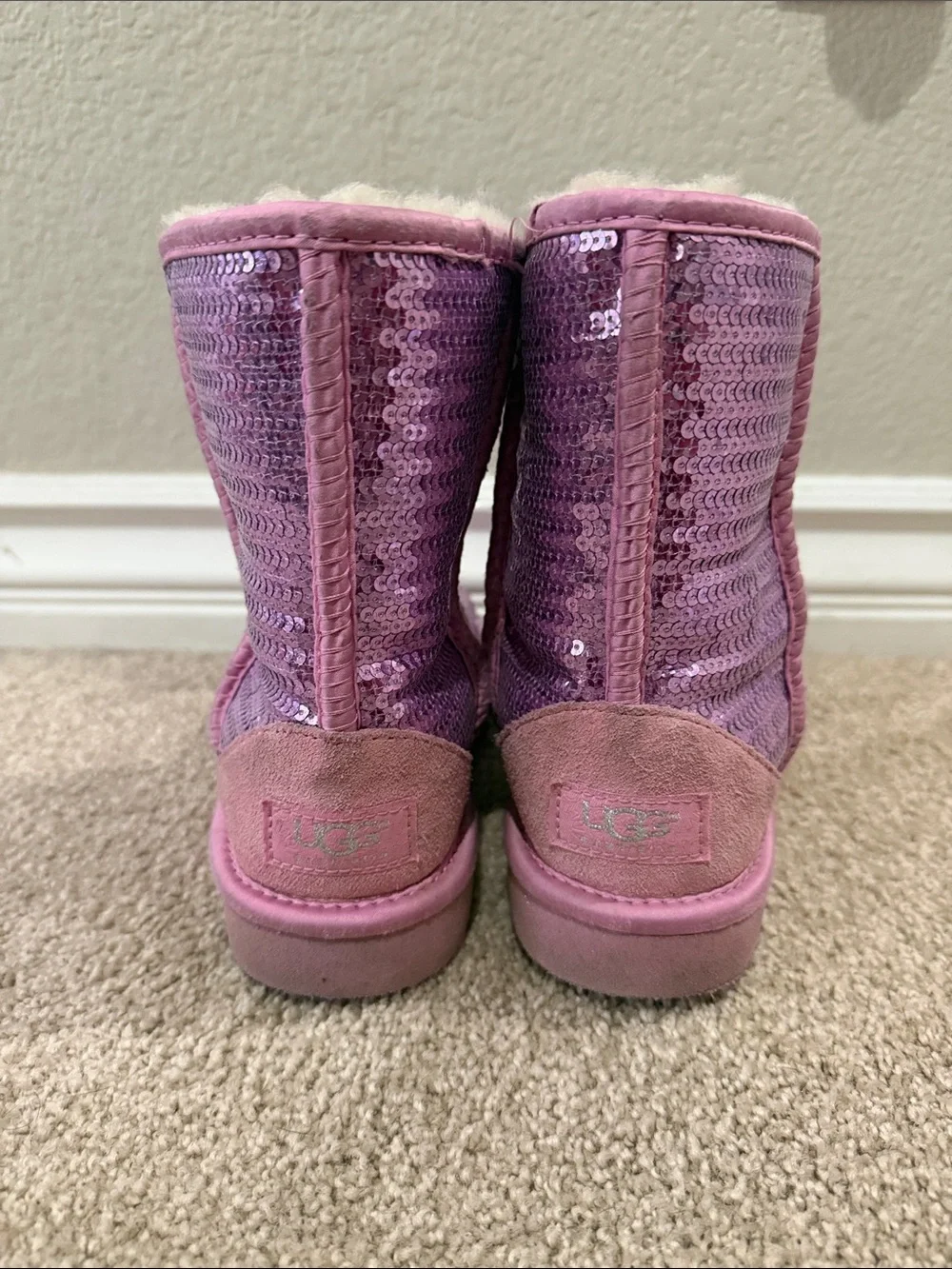 UGG Kids Sequin Boots - Pink